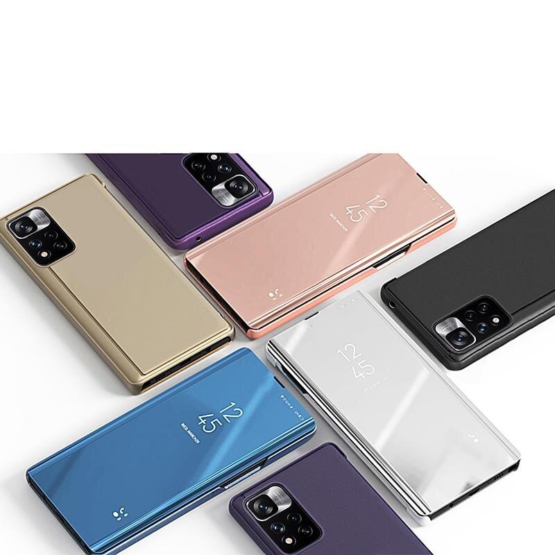 Telefoni kaaned Clear View Case cover for Oppo A76 / Oppo A36 / Realme 9i black цена и информация | Telefonide kaitsekaaned ja -ümbrised | hansapost.ee
