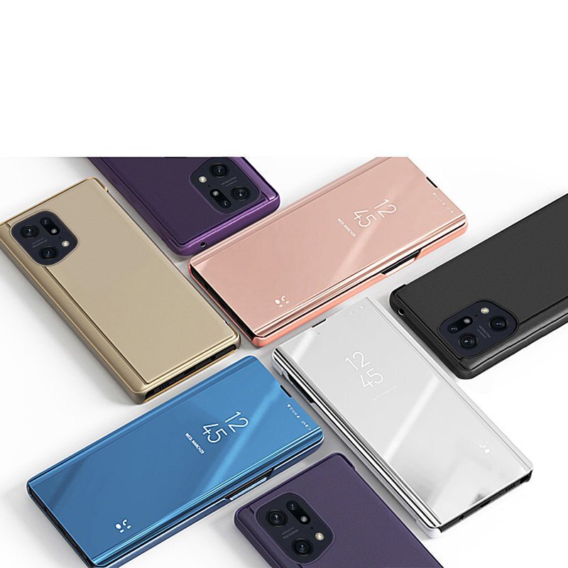 Telefoni kaaned Clear View Case Oppo Find X5 Pro black цена и информация | Telefonide kaitsekaaned ja -ümbrised | hansapost.ee