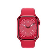 Apple Watch Series 8 GPS + Cellular 41mm (PRODUCT)RED Aluminium Case ,(PRODUCT)RED Sport Band - MNJ23EL/A LV-EE hind ja info | Apple Nutikellad ja nutivõrud | hansapost.ee