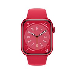 Apple Watch Series 8 45mm Red Aluminum/Red Sport Band цена и информация | Смарт-часы (smartwatch) | hansapost.ee