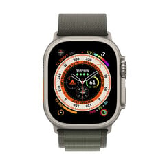 Apple Watch Ultra GPS + Cellular, 49mm Titanium Case ,Green Alpine Loop - Medium MQFN3UL/A hind ja info | Nutikellad, laste nutikellad | hansapost.ee