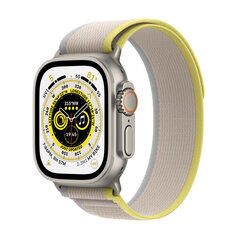 Apple Watch Ultra GPS + Cellular, 49мм Titanium Case ,Yellow/Beige Trail Loop - M/L MQFU3UL/A цена и информация | Смарт-часы (smartwatch) | hansapost.ee