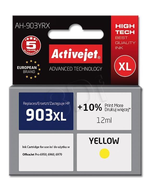 Activejet AH-903YRX цена и информация | Tindiprinteri kassetid | hansapost.ee
