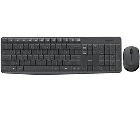 Беспроводная клавиатура и мышь Logitech MK235, серого цвета цена и информация | Клавиатура с игровой мышью 3GO COMBODRILEW2 USB ES | hansapost.ee
