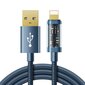 Kaabel Joyroom USB cable - Lightning for charging / data transmission 2.4A 20W, 1.2 m, blue (S-UL012A12) цена и информация | Mobiiltelefonide kaablid | hansapost.ee