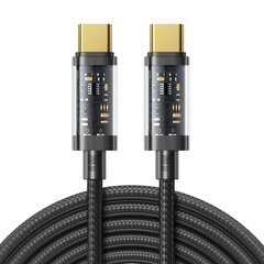 Kaabel Joyroom cable USB Type-C - USB Type-C 100W cable, 2 m, black (S-CC100A20) hind ja info | Mobiiltelefonide kaablid | hansapost.ee