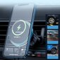 Telefonihoidik autosse Joyroom Car Holder Qi Wireless Induction Charger 15W (MagSafe for iPhone Compatible) for Ventilation Grille Silver (JR-ZS291) hind ja info | Telefonihoidjad | hansapost.ee