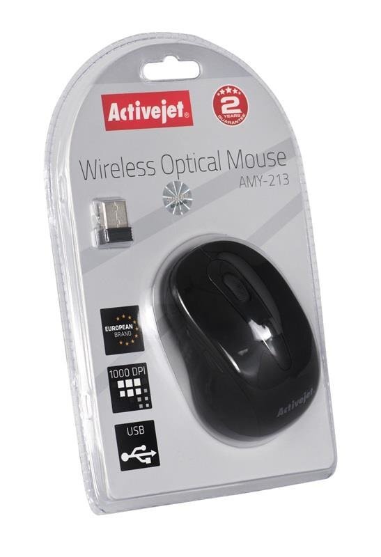 Activejet AMY-213 juhtmevaba optiline USB-hiir hind ja info | Arvutihiired | hansapost.ee