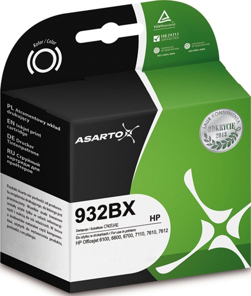Asarto AS-H932BXN hind ja info | Tindiprinteri kassetid | hansapost.ee