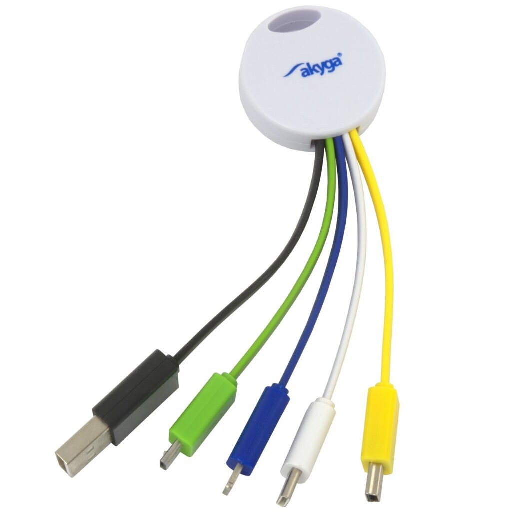 Adapter ripats kaablitega USB 5in1 Akyga AK-AD-51 цена и информация | USB adapterid ja jagajad | hansapost.ee