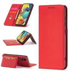 Telefoni kaaned Magnet Card Case for Xiaomi Redmi Note 11 Pro Pouch Card Wallet Card Holder (Red) цена и информация | Чехлы для телефонов | hansapost.ee