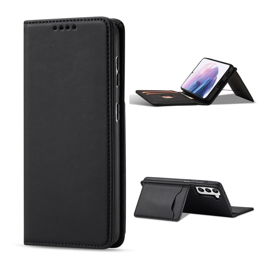 Telefoni kaaned Magnet Card Case Case for Samsung Galaxy S22 Pouch Card Wallet Card Holder (Black) цена и информация | Telefonide kaitsekaaned ja -ümbrised | hansapost.ee