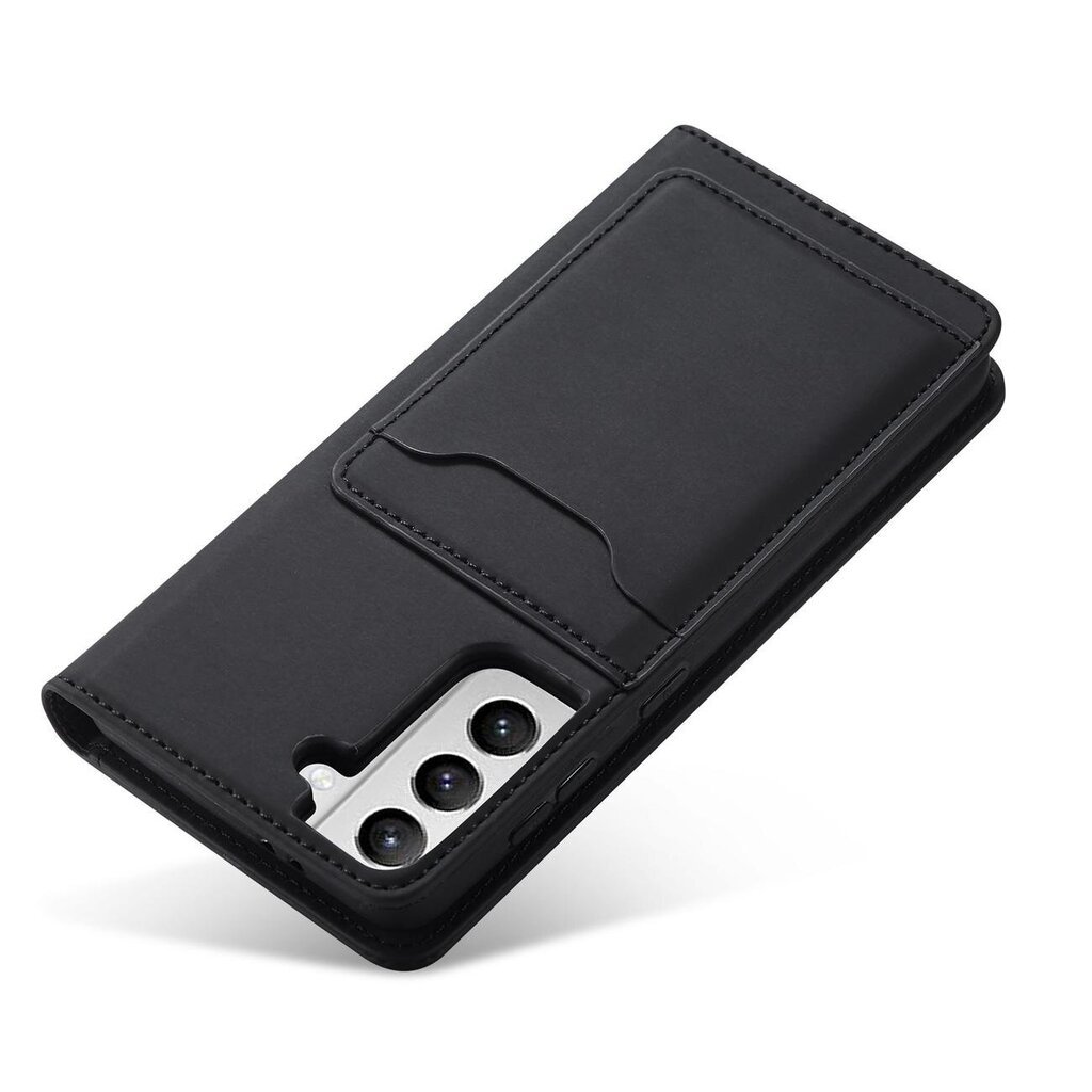Telefoni kaaned Magnet Card Case Case for Samsung Galaxy S22 Pouch Card Wallet Card Holder (Black) hind ja info | Telefonide kaitsekaaned ja -ümbrised | hansapost.ee