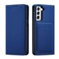 Telefoni kaaned Magnet Card Case Case for Samsung Galaxy S22 Pouch Card Wallet Card Holder Blue (Niebieski) цена и информация | Telefonide kaitsekaaned ja -ümbrised | hansapost.ee