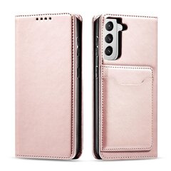 Telefoni kaaned Magnet Card Case for Samsung Galaxy S22 + (S22 Plus) Pouch Wallet Card Holder (Pink) цена и информация | Чехлы для телефонов | hansapost.ee