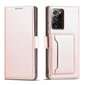 Telefoni kaaned Magnet Card Case Case for Samsung Galaxy S22 Ultra Cover Card Wallet Card Stand (Pink) hind ja info | Telefonide kaitsekaaned ja -ümbrised | hansapost.ee