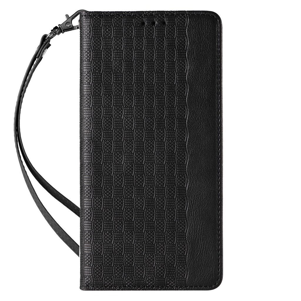 Telefoni kaaned Magnet Strap Case for iPhone 12 Pro Pouch Wallet + Mini Lanyard Pendant (Black) hind ja info | Telefonide kaitsekaaned ja -ümbrised | hansapost.ee