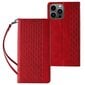 Telefoni kaaned Magnet Strap Case for iPhone 12 Pro Pouch Wallet + Mini Lanyard Pendant (Red) hind ja info | Telefonide kaitsekaaned ja -ümbrised | hansapost.ee