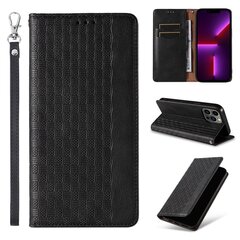 Telefoni kaaned Magnet Strap Case for iPhone 12 Pro Max Pouch Wallet + Mini Lanyard Pendant (Black) hind ja info | Telefonide kaitsekaaned ja -ümbrised | hansapost.ee