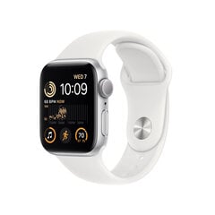 Apple Watch SE GPS + Cellular 44мм Silver Aluminium Case with White Sport Band - Regular 2nd Gen - MNQ23EL/A цена и информация | Смарт-часы | hansapost.ee