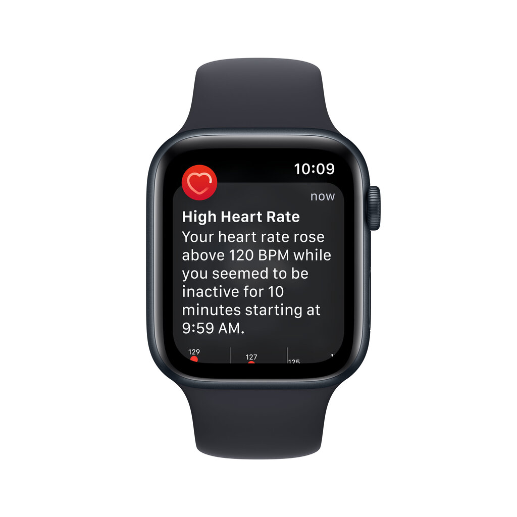 Apple Watch SE GPS + Cellular 44mm Midnight Aluminium Case with Midnight Sport Band - Regular 2nd Gen - MNPY3EL/A цена и информация | Nutikellad, laste nutikellad | hansapost.ee