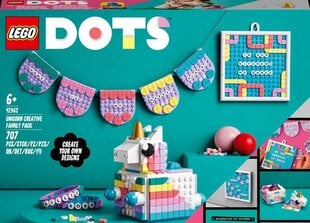 41962 LEGO® DOTS Ükssarviku loominguline pakk kogu perele цена и информация | Конструкторы и кубики | hansapost.ee