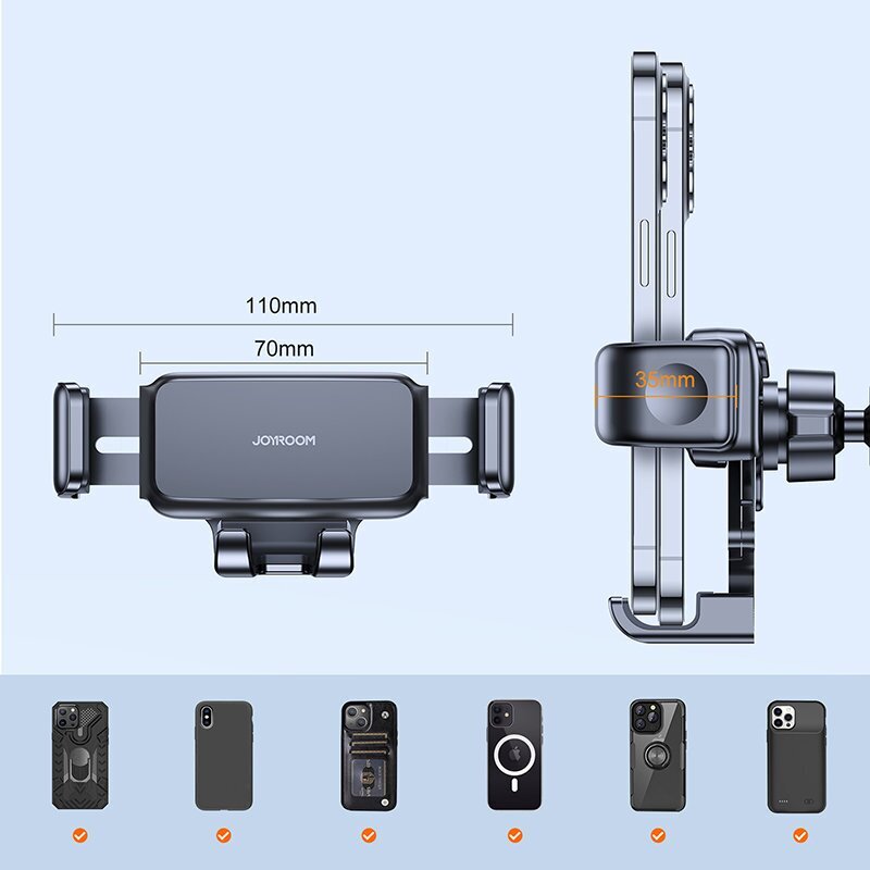 Telefonihoidja autosse Joyroom mechanical car cockpit holder black (JR-ZS283) цена и информация | Telefonihoidjad | hansapost.ee