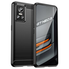 Telefoniümbris Carbon Case Flexible cover for Realme GT Neo 3 black hind ja info | Telefonide kaitsekaaned ja -ümbrised | hansapost.ee