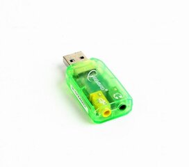 Gembird SC-USB-01, Virtus цена и информация | Звуковые карты | hansapost.ee