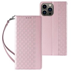 Telefoni kaaned Magnet Strap Case for iPhone 13 Pro Pouch Wallet + Mini Lanyard Pendant (Pink) hind ja info | Telefonide kaitsekaaned ja -ümbrised | hansapost.ee