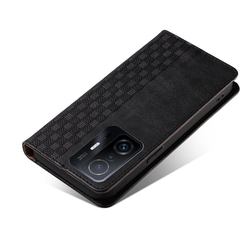 Telefoni kaaned Magnet Strap Case Case for Samsung Galaxy A12 5G Pouch Wallet + Mini Lanyard Pendant (Black) цена и информация | Telefonide kaitsekaaned ja -ümbrised | hansapost.ee