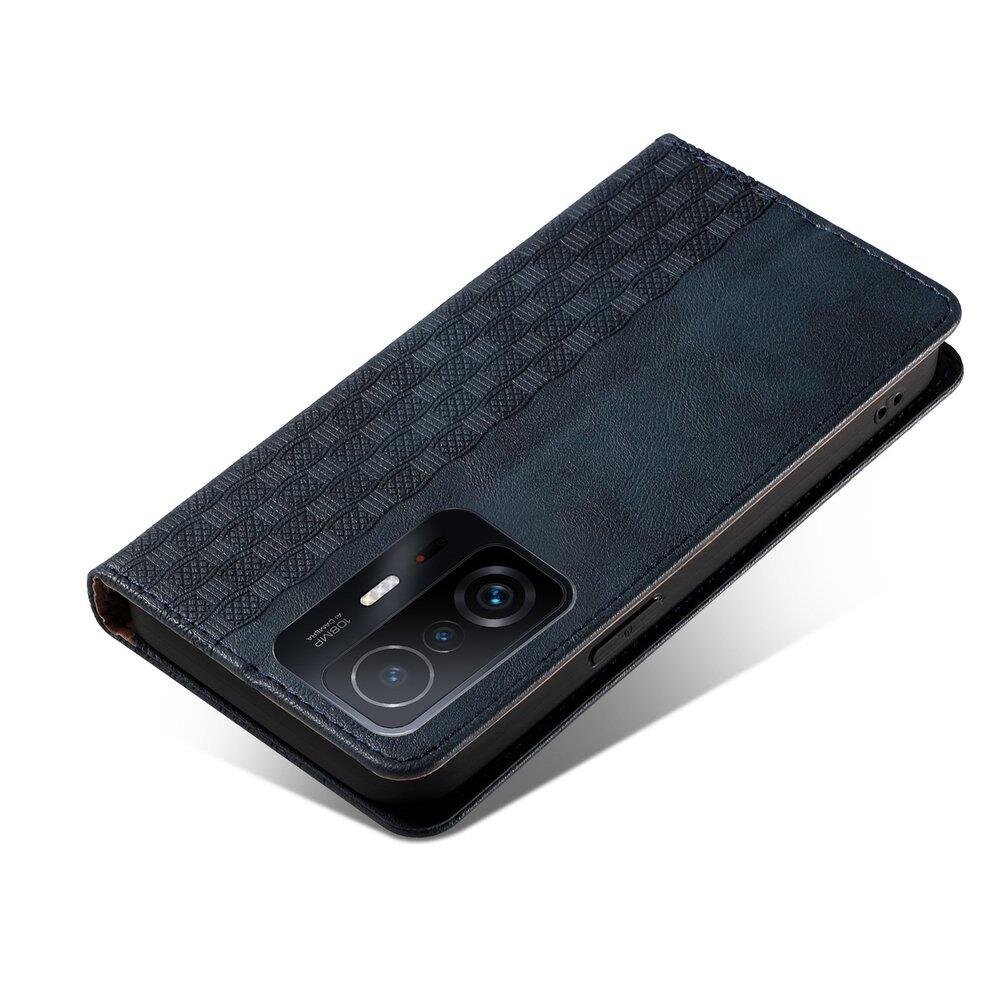 Telefoni kaaned Magnet Strap Case Case for Samsung Galaxy A12 5G Pouch Wallet + Mini Lanyard Pendant Blue (Niebieski) hind ja info | Telefonide kaitsekaaned ja -ümbrised | hansapost.ee