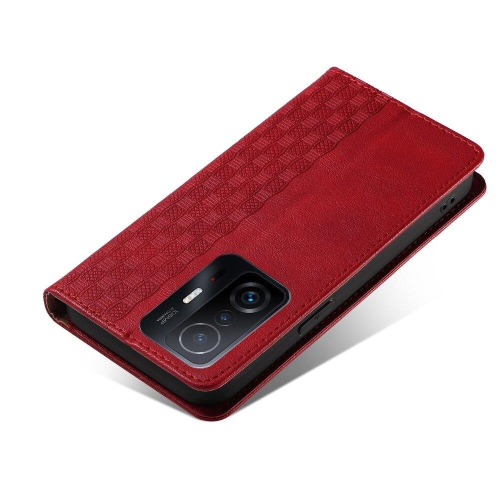 Telefoni kaaned Magnet Strap Case Case for Samsung Galaxy A12 5G Pouch Wallet + Mini Lanyard Pendant (Red) цена и информация | Telefonide kaitsekaaned ja -ümbrised | hansapost.ee