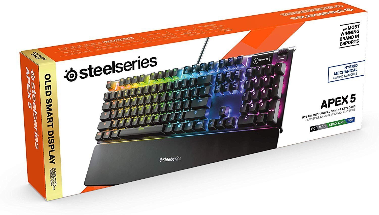 SteelSeries APEX 5 RGB US hind ja info | Klaviatuurid | hansapost.ee