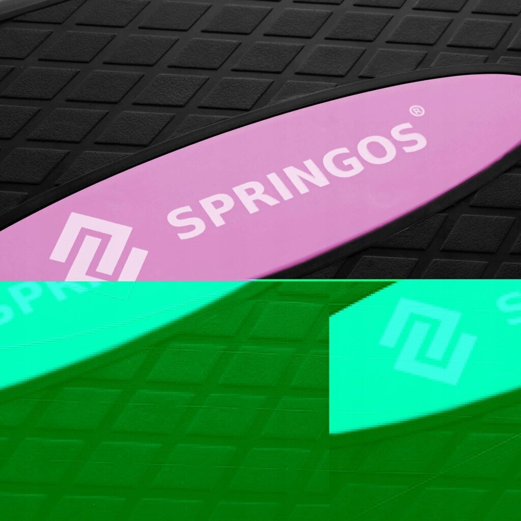 Aeroobika astmelaud Springos, must/roosa/hall hind ja info | Stepipingid | hansapost.ee