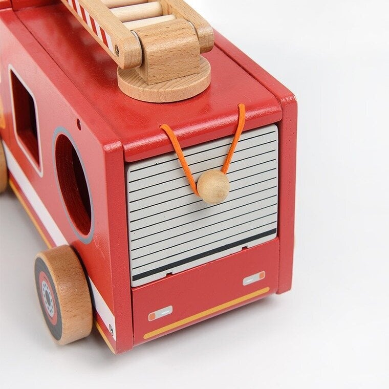 Puidust tuletõrjemasin koos klotside ja nööriga Smiki цена и информация | Beebide mänguasjad | hansapost.ee