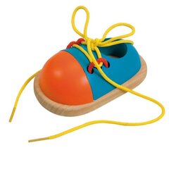 Деревянный ботинок, 90625 цена и информация | Развивающие игрушки для детей | hansapost.ee
