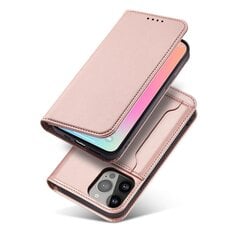 Telefoni kaaned Magnet Card Case for iPhone 13 Pouch Card Wallet Card Stand (Pink) hind ja info | Telefonide kaitsekaaned ja -ümbrised | hansapost.ee