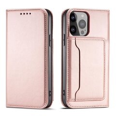 Telefoni kaaned Magnet Card Case for iPhone 13 Pouch Card Wallet Card Stand (Pink) цена и информация | Чехлы для телефонов | hansapost.ee