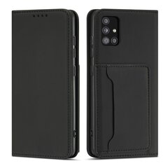 Telefoni kaaned Magnet Card Case Case for Samsung Galaxy A52 5G Pouch Wallet Card Holder (Black) цена и информация | Чехлы для телефонов | hansapost.ee