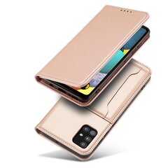 Telefoni kaaned Magnet Card Case Case for Samsung Galaxy A52 5G Pouch Wallet Card Holder (Pink) цена и информация | Чехлы для телефонов | hansapost.ee