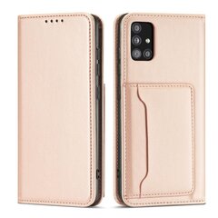Telefoni kaaned Magnet Card Case For Samsung Galaxy A53 5G Pouch Wallet Card Holder (Pink) hind ja info | Telefonide kaitsekaaned ja -ümbrised | hansapost.ee