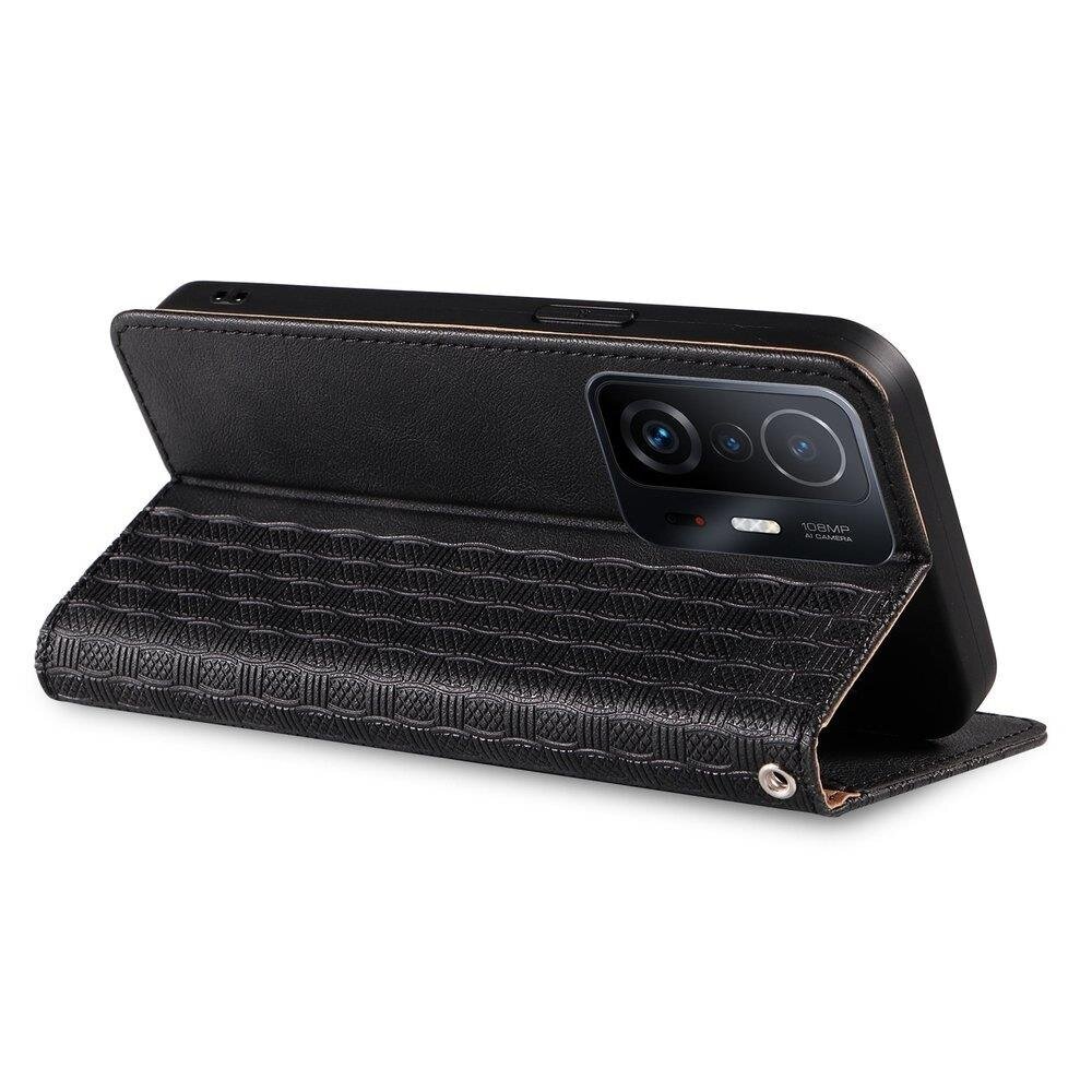 Telefoni kaaned Magnet Strap Case Case for Samsung Galaxy A53 5G Pouch Wallet + Mini Lanyard Pendant (Black) hind ja info | Telefonide kaitsekaaned ja -ümbrised | hansapost.ee
