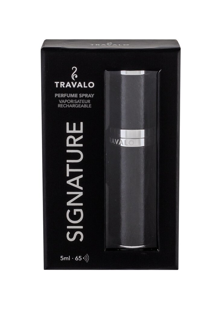 Parfüümi täitepudel Travalo Signature Black 5 ml цена и информация | Parfüümid naistele | hansapost.ee