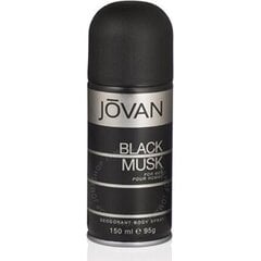 Pihustatav deodorant Jovan Musk Black meestele 150 ml цена и информация | Парфюмированная косметика для мужчин | hansapost.ee
