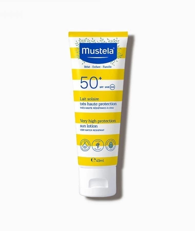 Päikesekaitsekreem Mustela Very High Protection sun Lotion SPF50+, 40 ml цена и информация | Päikesekaitse ja päevitusjärgsed kreemid | hansapost.ee