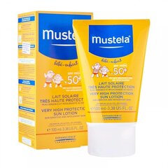 Солнцезащитный лосьон Mustela с очень высокой степенью защиты SPF50+, 100 мл цена и информация | Кремы от загара | hansapost.ee