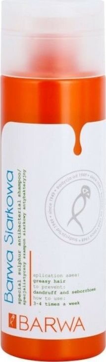 Spetsiaalne väävli-antibakteriaalne šampoon Barwa, 180 ml цена и информация | Šampoonid | hansapost.ee