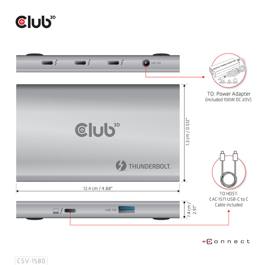 Hub 3D CSV-1580 hind ja info | USB adapterid ja jagajad | hansapost.ee
