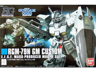Bandai - HGUC RGM-79N GM Custom, 1/144, 57400 hind ja info | Klotsid ja konstruktorid | hansapost.ee